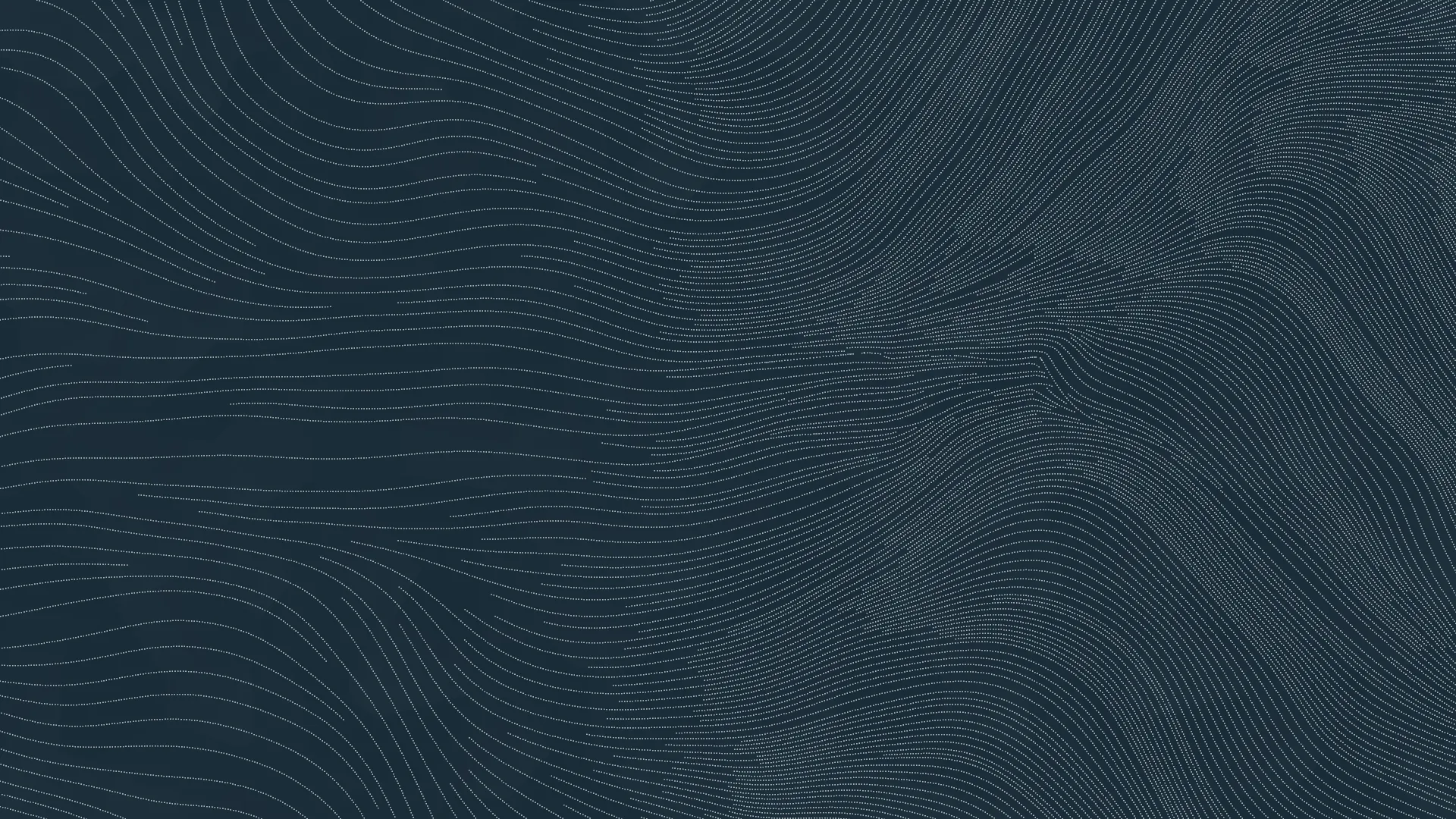 The point field: 100,000 points of light in curving lines on the dark blue ground, one for each KAPU pole installed since 1994.